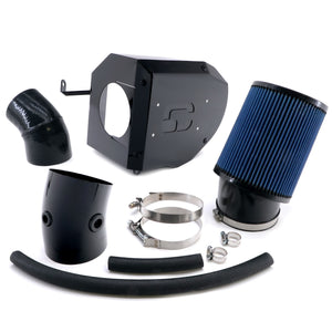 Cornerstone Performance Solutions 4.5in Powder-Coated Closed Box Cold Air Intake for the 2017 - 2019 Dodge Hellcat - Prismatic Powders Ink Black
