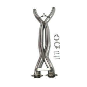 Double Helix 3.0” Stainless Steel X-Pipe for 2014-2019 C7 Corvette